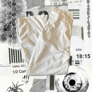 American Eagle Outfitters White Track Pants